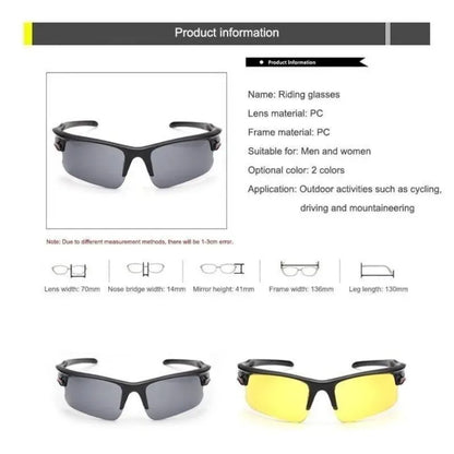 Men Protective Glasses Anti-glare for Driving Goggles Glasses Outdoor Sports Riding Motorcycle Sunglasses UV400 Eyewear
