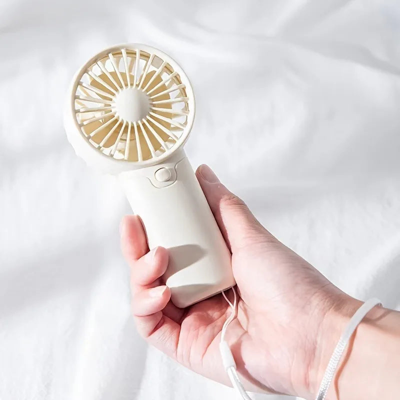 Mini Portable Fan, Lightweight Handheld Fan - Ideal for Office, Outdoor, Traveling (Requires AAA batteries, not included)