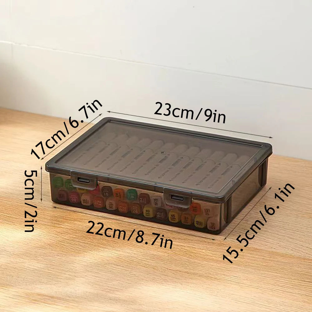 Plastic Storage Box For Office Large Capacity Transparent Paper Storage Case Desktop Storage Organization Document Box