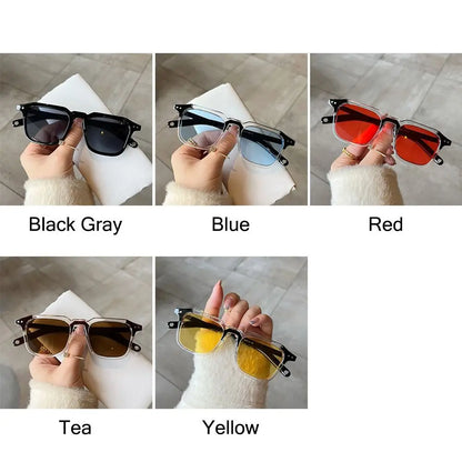 Cool Square Sunglasses Fashion Vintage UV400 Tint Ocean Lens Sun Glasses Retro 90s Glasses for Women & Men