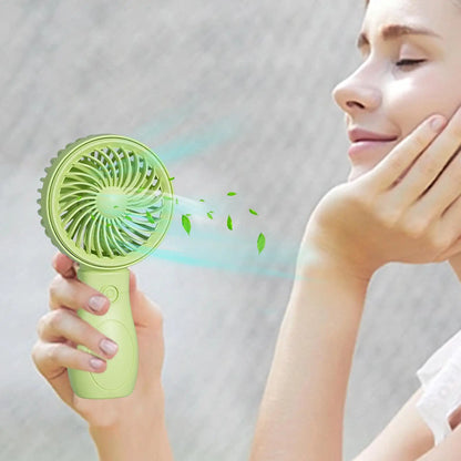 Portable Fan Convenient Mini Pocket Fan for Summer Outdoor Travel Home Offic Handheld Fan Lightweight Rechargeable