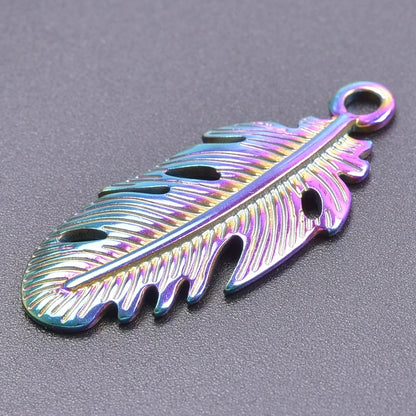 Color Brief Fashion Sense Of Design Pendant Mushroom Chain Heart-Shaped Feather Plant Rose  Marine Dolphin Pendants Diy Jewelry