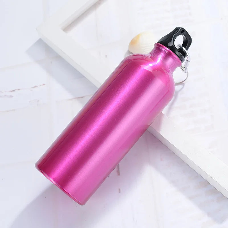 (12pcs) Camping Alloy Water Bottle 500ml Lightweight Single Wall Soft Camping Cycling Water Bottle