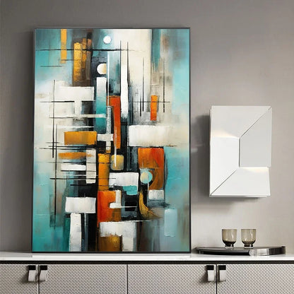 Classic Abstract Wall Art Matte Colour Oil Painting on Canvas Print Poster Home Decor Living Room Bedroom Decorative Painting