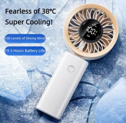 Portable Handheld Fan Foldable Handheld Fan Personal Cooling Ultra Compact Lightweight for Outdoor, Office