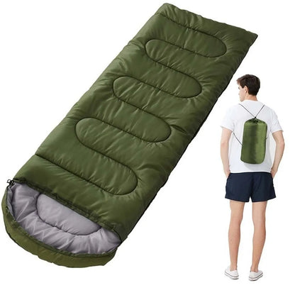 Hooded Envelope Sleeping Bag Ultralight Anti-dirty Camping Sleeping Sack Windproof Anti-splash Water Single Sleeping Bags Men