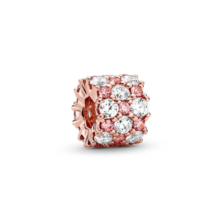 Rose Gold Plated Charms for Bracelet DIY Jewelry Making Heart Flower Strawberry Butterfly Paw Print CZ Pendant Beads Women Gift