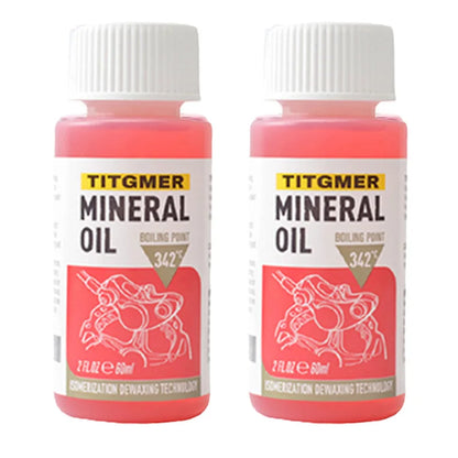 High Performance Bike Brake Mineral Oil - 60ml/2oz - Ideal for Shimano and Tektro Hydraulic Brake Systems