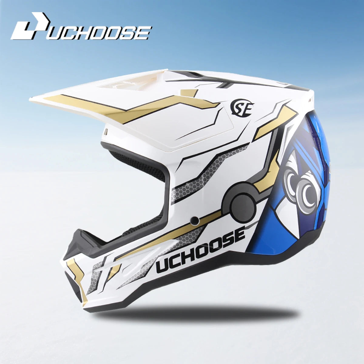 906-Motorcycle Off-Road Helmet, Fully Covered Electric Vehicle, Pulling Full Helmet, Mountain Downhill, All Season
