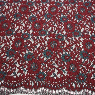 Lace Fabric By 1.5 Meters for Dresses Clothes Sewing White Blue Hollowed-out Plain Cloth Heavy Press Yarn Three-dimensional Mesh