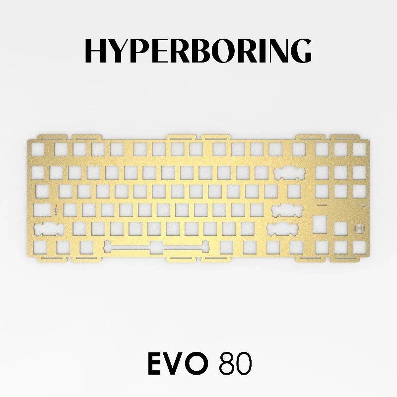 Evoworks EVO80 Customized Mechanical Keyboard Accessories PP PC FR4 Aluminum Copper Positioning Plate for Keyboard Gifts