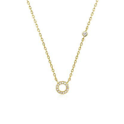 VEWANT New 925 Sterling Silver Monogram Initial Letter A M Pendant Long Chain Necklace Crystal Fine Jewelry Luxury Fine Jewelry