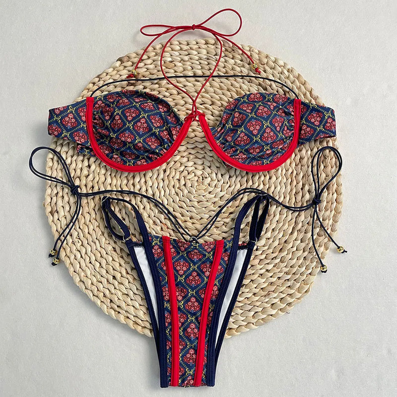 DEBAIOR Push Up Bikinis Sexy Women Swimsuits Female Swimwear Bikini Set Bandage Bathing Suit Swimming Suits Beachwear Thong