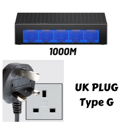KeepLiNK 5-Port Network Ethernet Switch Plug and Play Unmanaged