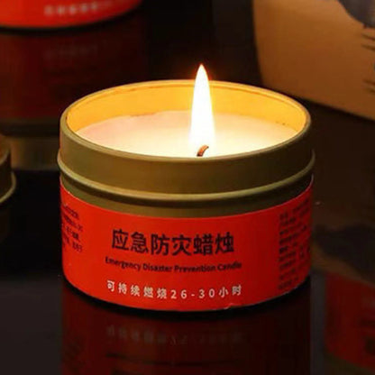 Power Outage Candles Unscented Candles with Jar 36 Hours Long Burning 3-Wick Lamp for Home Outdoor Activities Survival Fishing