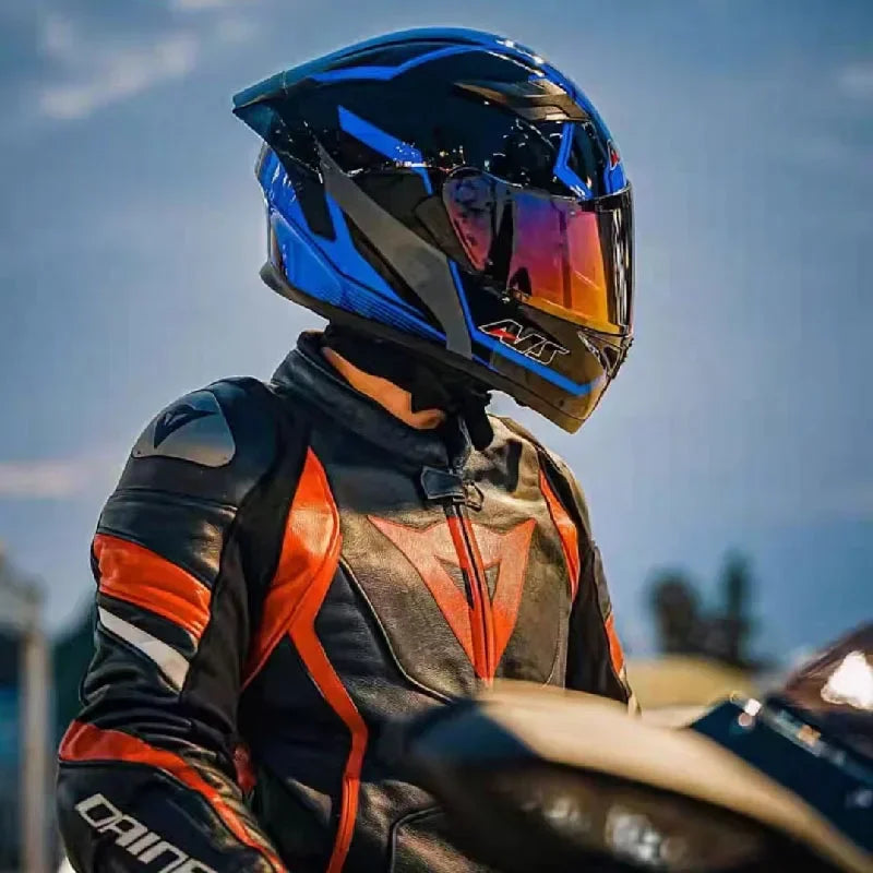 Motorcycle Helmet Full Face Double Lens Racing Off-road Helmet Cascos Para Motos Capacetes De Moto DOT Certification Casco Moto