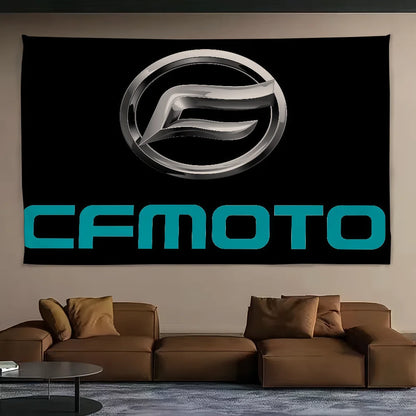 CFMoto Fashion Brand Motorcycle flag Art Sci Fi Room Home Decor Wall Mount Home Decor Banner