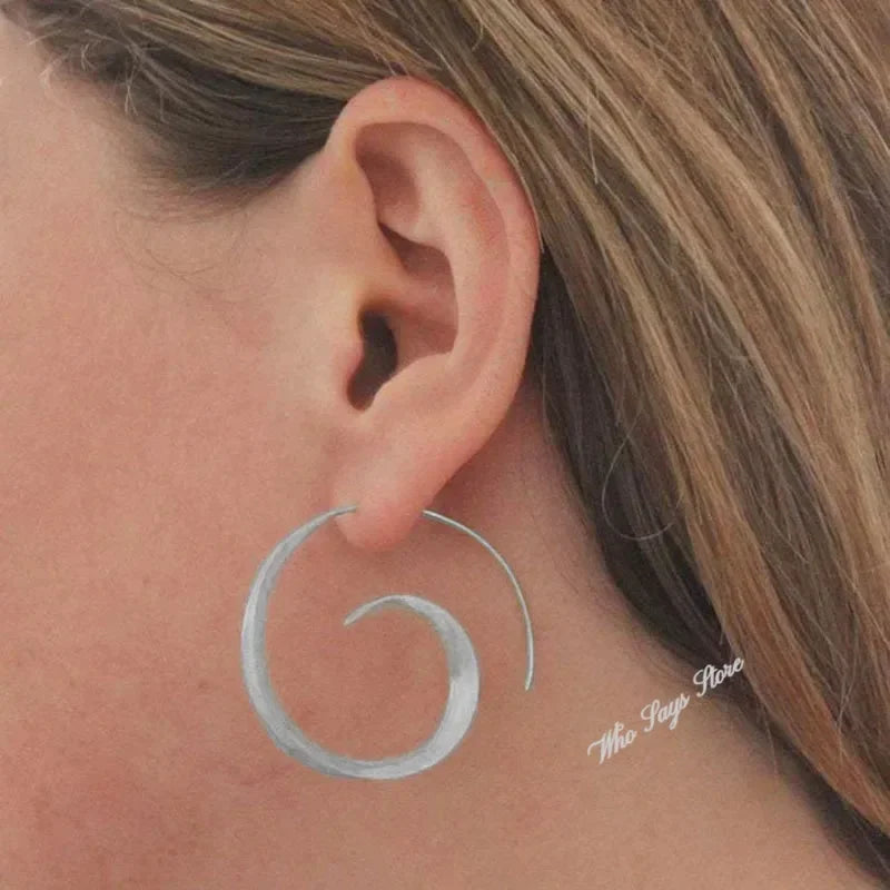 New Fashionable Exaggerated and Minimalist Big Earrings for Women Elegant Dedicated to the Workplace Essential for office lady
