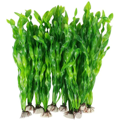 Plastic Aquarium Plants Fish Tank Decorations Artificial Seaweed Water Grass Underwater Plants for Aquarium Ornament