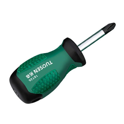 Stubby Screwdriver Lightweight Slotted Cross Screwdriver Bit Telescopic Screwdriver with Magnetic for Repairing Works