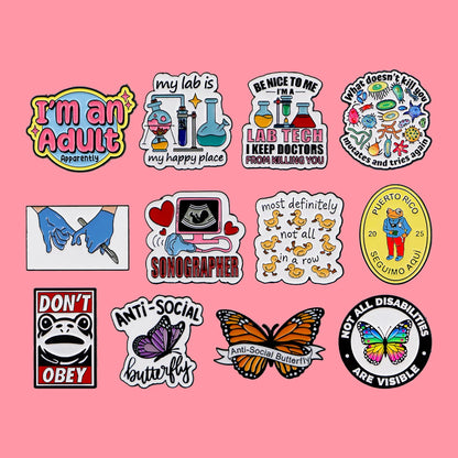 Cute Animals Enamel Pines Doctor Chemistry Quotes Brooch Metal Pins Badge on Backpack Clothing Accessories Fashion Jewelry Gifts