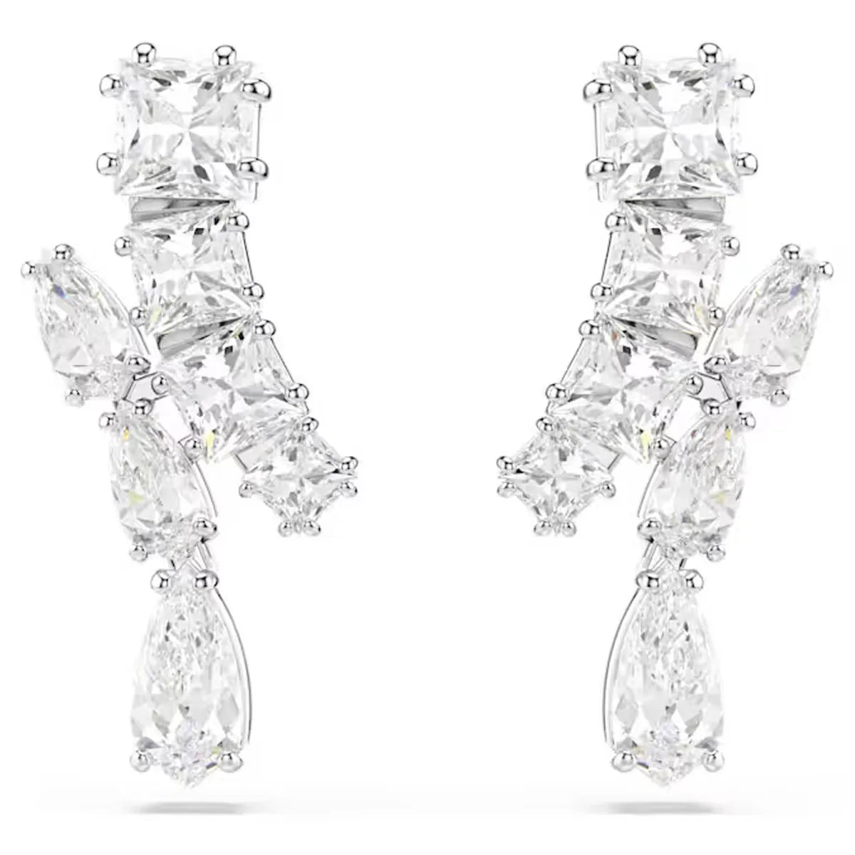 2025 New Trend Fine Wedding Jewelry Set Charming Luxury White Water Drop Crystal Fashion Women's Necklace Bracelet Earrings Ring