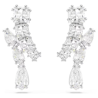 2025 New Trend Fine Wedding Jewelry Set Charming Luxury White Water Drop Crystal Fashion Women's Necklace Bracelet Earrings Ring
