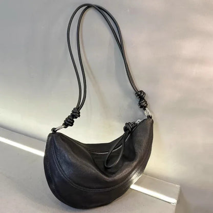 High End Casual Versatile One Shoulder Crossbody Soft Leather Crescent Underarm Bag Crossbody Bags for Women Handbags for Women