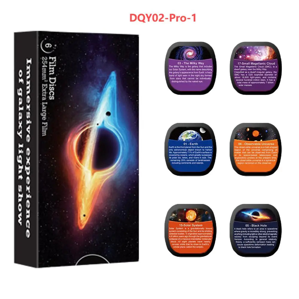 Star Projector Night Light Disc Planetarium Projector Disc 4K HD Galaxy Projector Light Disc - 6 Pack (Projector Not Included)