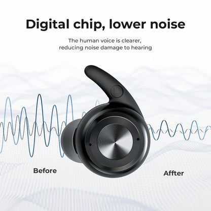 Rechargeable Hearing Device for The Elderly Digital Chip Noise Reduction Invisible ITE Design Comfortable To Wear