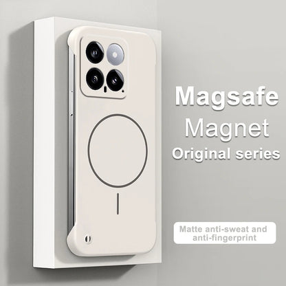 For Magsafe Frameless Magnetic Wireless Charging Phone Case For XIAOMI 14 13 13T 12 12X 11 15S 15 Pro Ultra Slim Hard Back Cover