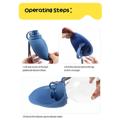 300ml Dog Kettle Water Supply Outdoor Portable Travel Drinking Fountain Water Bottles Pet Products For Large Medium Small Dogs