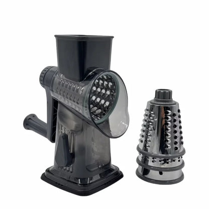 3 in 1 Multi-function Drum Vegetable Chopper Hand-operated Potato Slice Chopper Pressed Vegetable Grinder Peeled Garlic Chopper