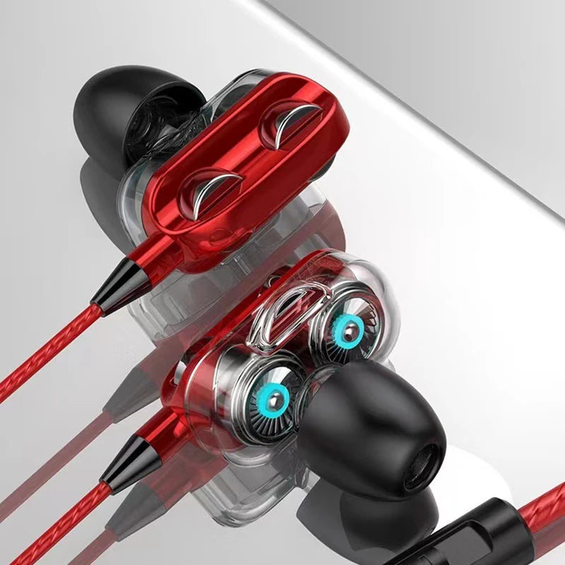 In Ear Stereo Earphone For iPhone Xiaomi Huawei Android Noise Canceling Design Running Gaming Audio Accessories Heavy Bass Sound
