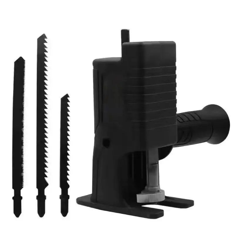 Power Tool Package for Cutting, Wood, PVC, Steel Pipe with Reciprocating Saw and Electric Drill Adapter