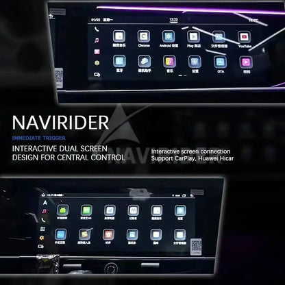 Intelligent System Navigation GPS Upgraded Interactive Dual Screen CarPlay For Porsche Panamera 2010-2017