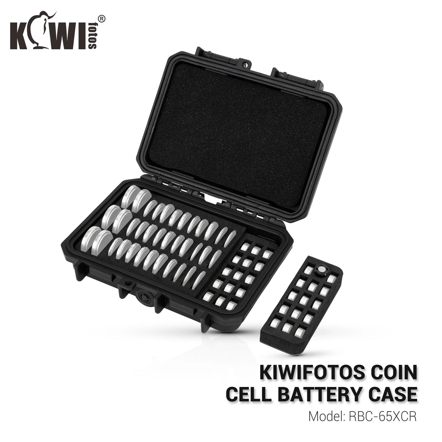 65 Slots Coin Cell Battery Case for CR2450/CR2430/CR2412/CR2354/CR2335/CR2330/CR2325/CR2032/CR2025/CR2016/ LR44/LR43/LR1130