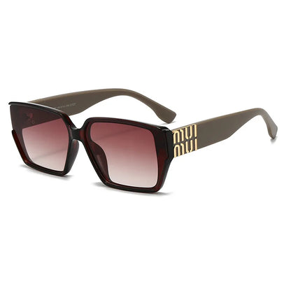 Fashion MM Designer Sunglasses for Women and Men Stylish Square Luxury Glasses Unisex Trend Vintage Shades UV400