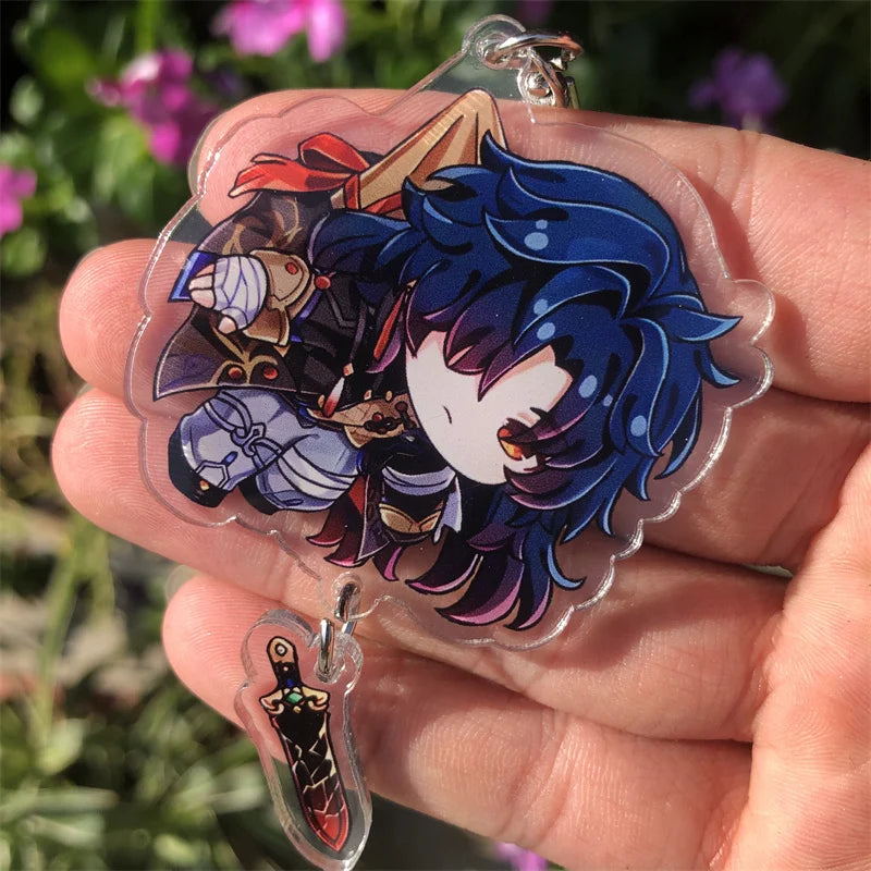Honkai: Star Rail Kafka March 7th Dan Heng Clara Pom-Pom Cosplay COSTUME Keychain Accessories Key Chain Pendant Prop Xmas Gift