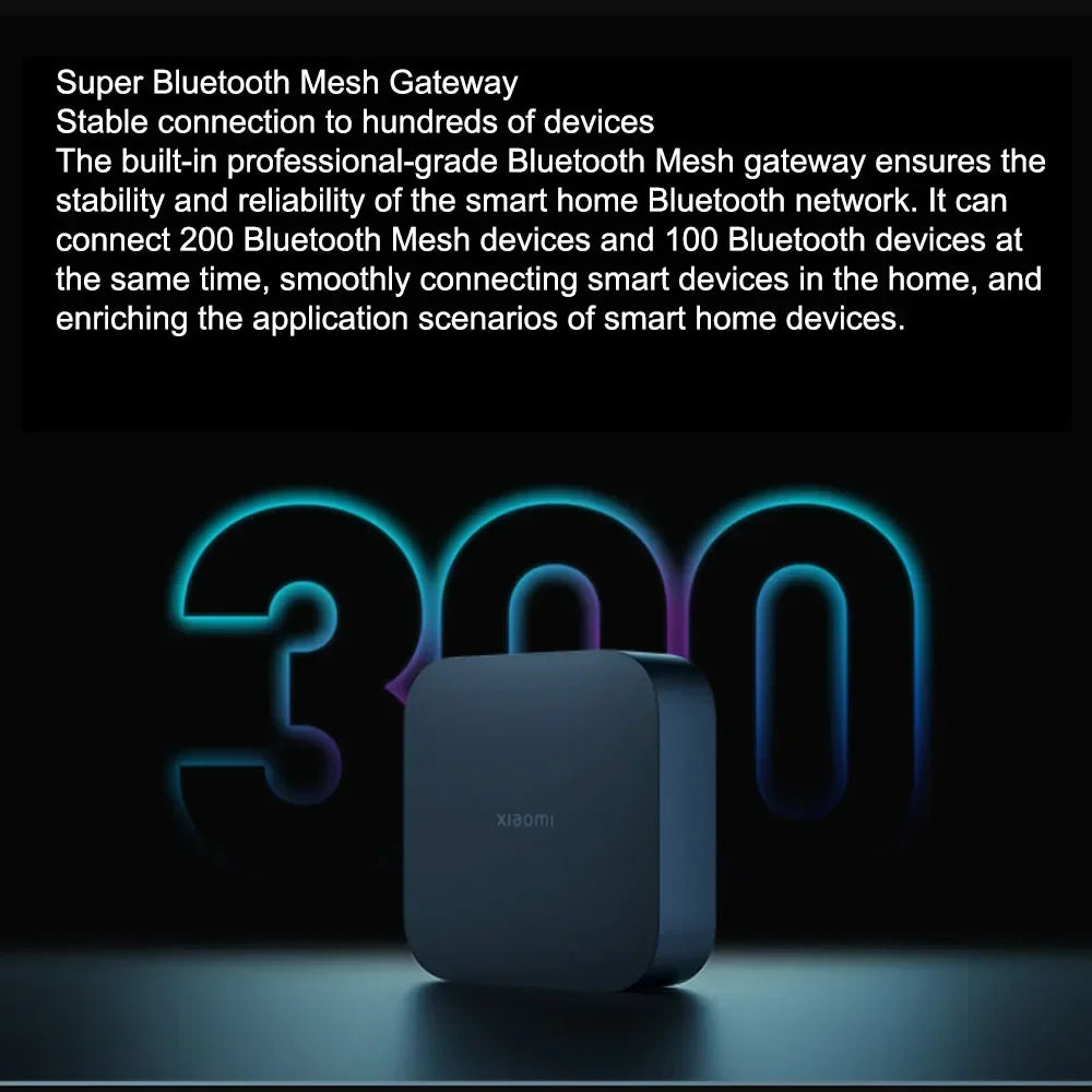 Xiaomi Smart Central Hub Mijia Gateway 4 WIFI Bluetooth Mesh Hub 5GHz 10/100Mbps Smart Home Work With Mi Home APP