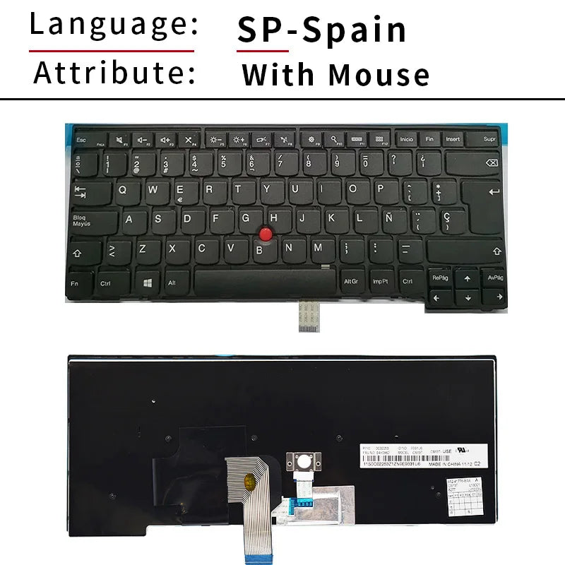 100%New US/Russian for Lenovo Thinkpad T440 T440S T431S T440P T450 T450S T460 E431 E440 L440 L450 L460 L470 Laptop Keyboard
