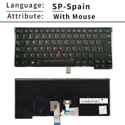 100%New US/Russian for Lenovo Thinkpad T440 T440S T431S T440P T450 T450S T460 E431 E440 L440 L450 L460 L470 Laptop Keyboard