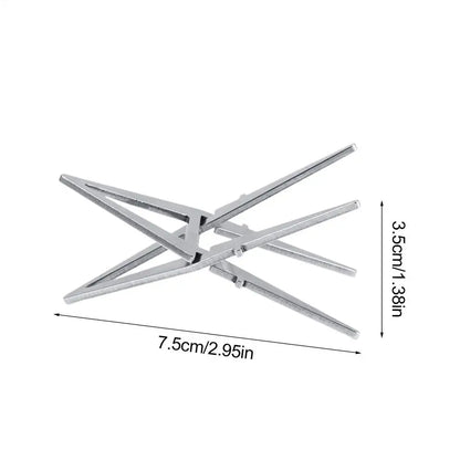 Portable Alcohol Stove Internal Bracket Stainless Steel Detachable Four-corner Kettle Bracket Outdoor Camping Accessories