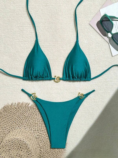 2025 New Bikini Set Bikinis Sexy Women Swimsuits Female Swimwear Bathing Suit Brazilian Swimming Suits Beachwear Biquini Summer