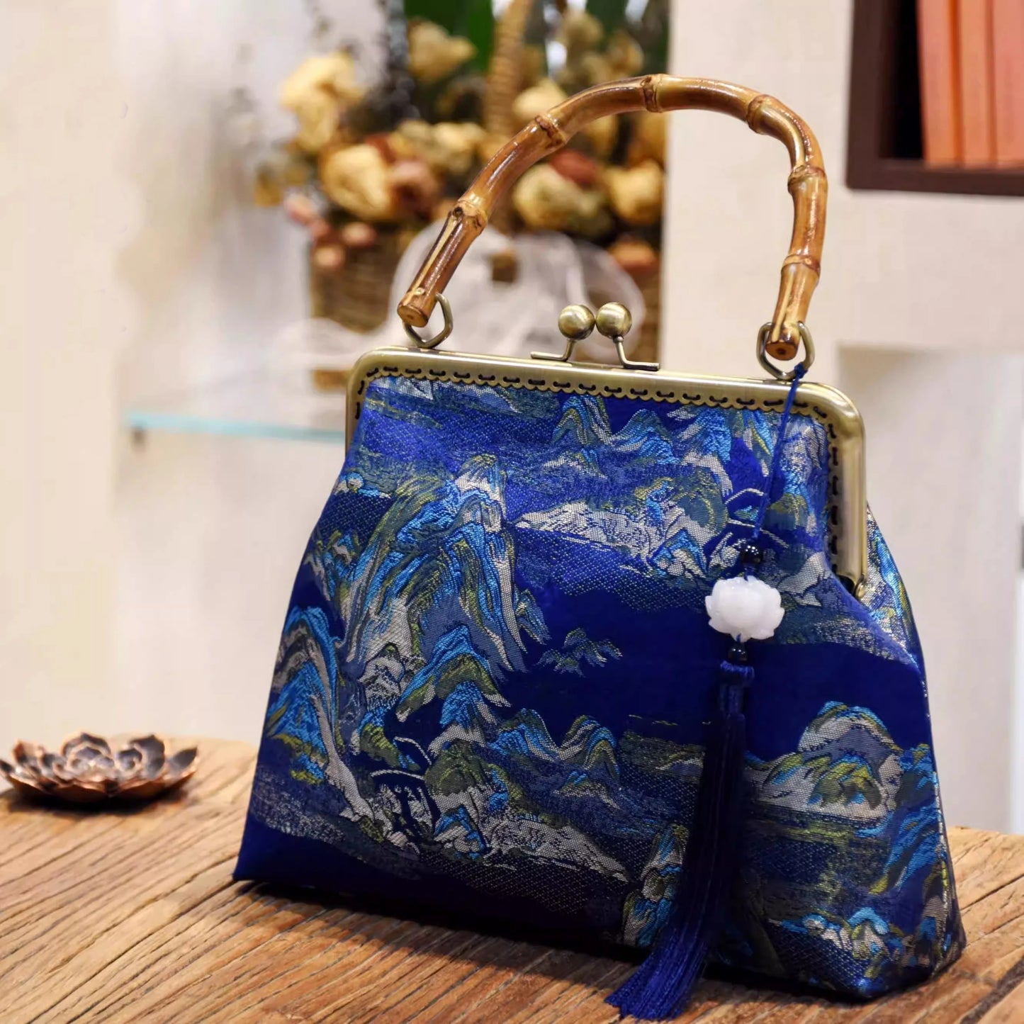 Wood Hand lock Shell Bags Vintage Designer Bag Women Shoulder Crossbody Bag Chain Tote Women's Handbags Purses