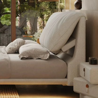 Home lit 150x200 180x200 200x220cm Fabric Suspension Bed 2 people Modern Minimalist double bedroom beds and bed frames furniture