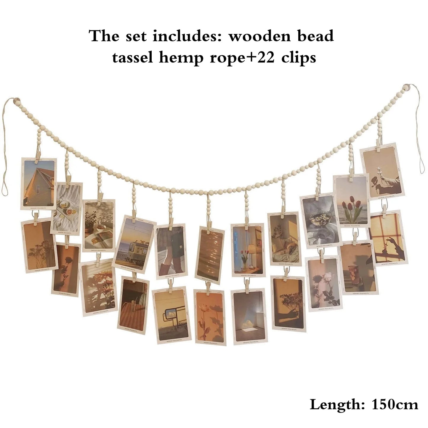 Hanging Photo Display Room Wall Decor for Bedroom Living Room Dorm Office Party Decor Teen Girl Gifts