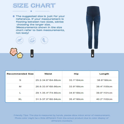 Pregnant Women Jeans High Waist Support Belly Maternity Hip Lifting Elastic Denim Pants Shorts for Daily Work Street Loungewear