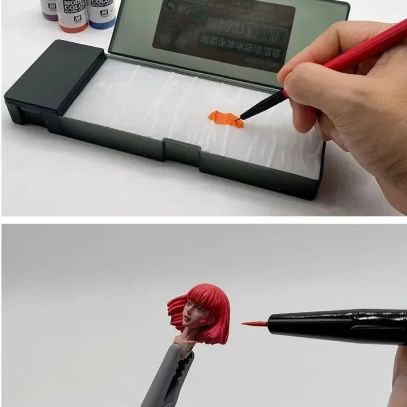 Water-based Paint Set Hand-painting Wet Palette Pigment Toning Moisturizing Box Coloring Tool for Hobby DIY Art Craft