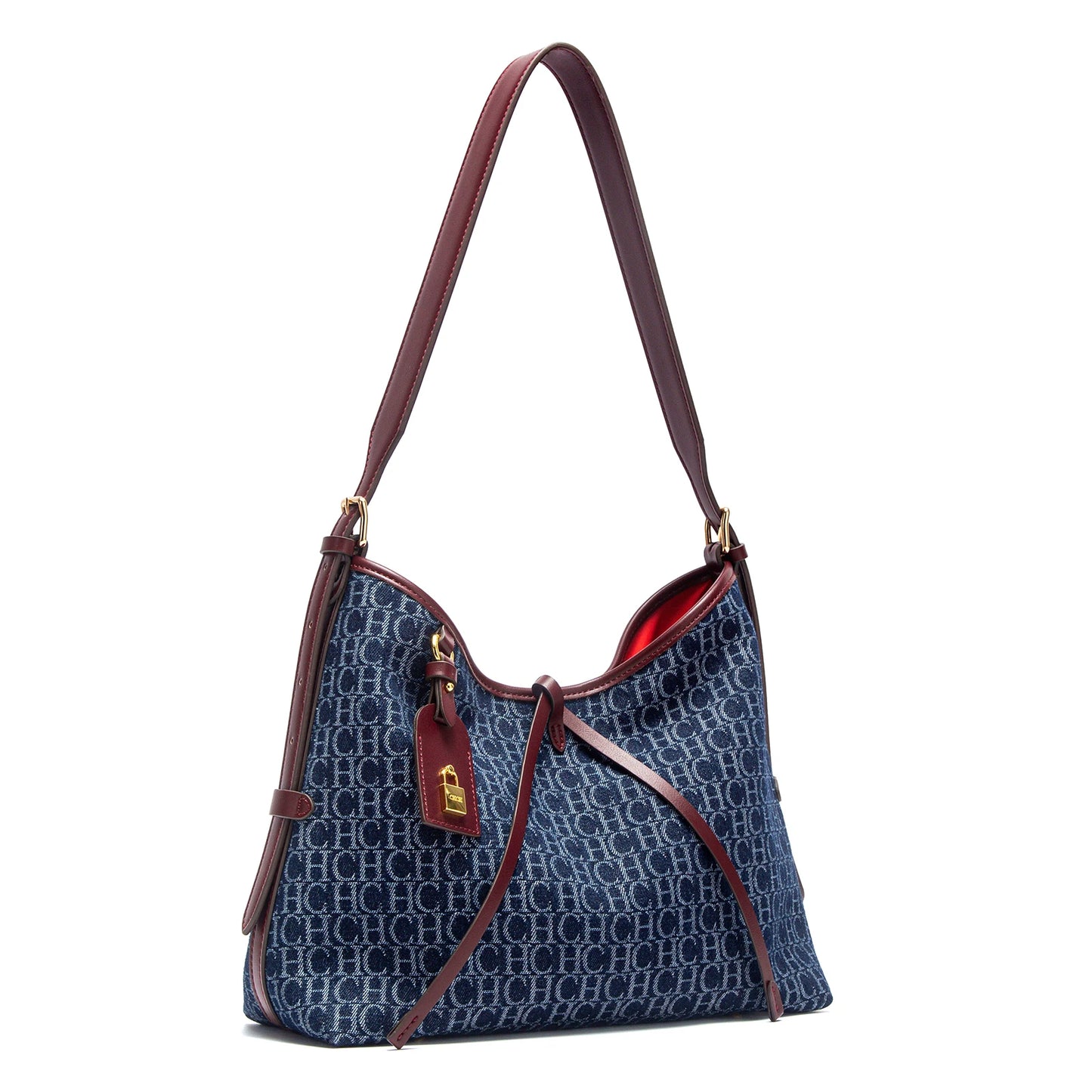 Women's Tote Bag 2025 New Wine Red Mother and Child Bag Leisure Vacation Handbag
